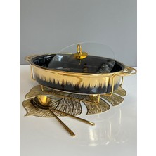 Rossev Black Gold Isıtıcılı Oval Tencere Büyük