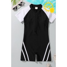 İYİBU Çocuk Uv Korumalı Kısa Kollu Yüzücü Tulum Mayo Havuz ve Deniz Mayosu Kids Swimwear Unisex