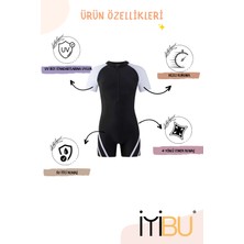 İYİBU Çocuk Uv Korumalı Kısa Kollu Yüzücü Tulum Mayo Havuz ve Deniz Mayosu Kids Swimwear Unisex