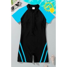 İYİBU Çocuk Uv Korumalı Kısa Kollu Yüzücü Tulum Mayo Havuz ve Deniz Mayosu Kids Swimwear Unisex