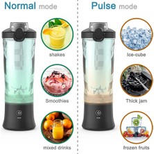 Humble Taşınabilir Blender, Shake ve Smoothie'ler Için Kişisel Boyutlu Blender, 6 Bıçaklı Mini Blender 20 Oz Ev Için, Seyahat Siyahı (Yurt Dışından)