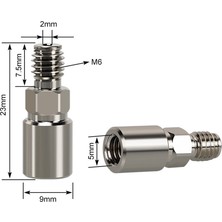 Humble Yüksek Hızlı 3D Baskı Için V6 / Rapido Hot End'in Süper Akışını Artırmak ve Cht Nozullarına Uyum Sağlamak Için V6 Pro Adaptörü Için (Yurt Dışından)