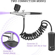 Humble Airbrush Kıt Akülü Şarj Edilebilir Kompresör Airbrush Seti, Model Boyama, Çivi, Makyaj B'yi Otomatik Olarak Yönetir (Yurt Dışından)