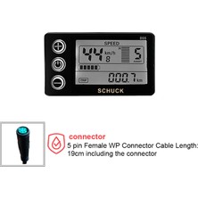 Humble Ebike S866 LCD Ekran Ölçer Elektrikli Bisiklet 24V 36V 48V Kontrol Paneli Su Geçirmez Fiş ile BBS01 BBS02 (Yurt Dışından)