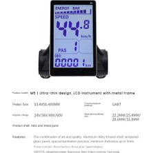 Humble M5 Elektrikli Bisiklet LCD Ekran Ölçer 24V 36V 48V 60V E Scooter Dağ Elektrikli Bisiklet Için LCD Panel Ekran (5pın) (Yurt Dışından)