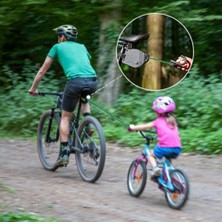 Humble Bisiklet Çekme Halatı Naylon Çekme Halatı Ebeveyn-Çocuk Bisikleti Çekme Halatı Ebike Güvenlik Ekipmanları Dış Ortam Aracı Siyah (Yurt Dışından)