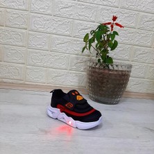 M.P One 3229 Siyah Cırtlı Işıklı Erkek Çocuk Bebe Spor