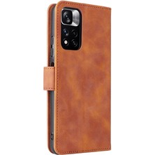 Manyi Mall Xiaomi Poco M4 Pro 5g Kart Ekleme Deri Folio Flip Case Telefon Kılıfı (Yurt Dışından)