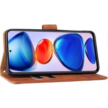 Manyi Mall Xiaomi Poco M4 Pro 5g Kart Ekleme Deri Folio Flip Case Telefon Kılıfı (Yurt Dışından)