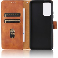 Manyi Mall Xiaomi Poco M4 Pro 5g Kart Ekleme Deri Folio Flip Case Telefon Kılıfı (Yurt Dışından)