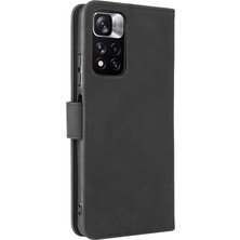 Manyi Mall Xiaomi Poco M4 Pro 5g Kart Ekleme Deri Folio Flip Case Telefon Kılıfı (Yurt Dışından)