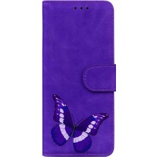 Manyi Mall Samsung Galaxy A34 5g Flip Folio Kelebek Kart Yuvaları Renk Telefon Kılıfı (Yurt Dışından)