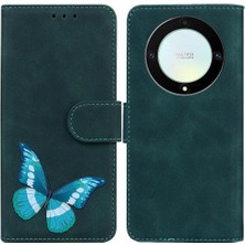 Manyi Mall Onur X9A Cüzdan Flip Folio Için Renk Baskılı Kart Yuvaları Telefon Kılıfı (Yurt Dışından)