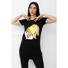 Ruken Store Bunny Baskılı Tshirt Siyah - 310.623.