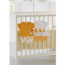 Mayoral Yenidoğan Kız Bebek Penye Şort Takım 4lü