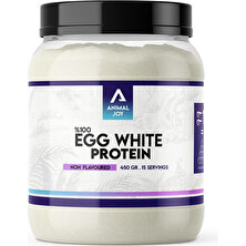 Animal Joy Egg White Protein Aromasız 450 gr - %100 Saf Yumurta Akı Tozu Egg White Powder