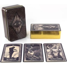 Otantik Metal Kutu Oracle Tarot Deck