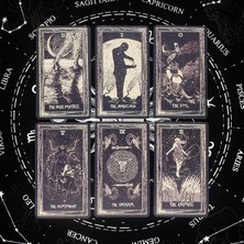 Otantik Metal Kutu Oracle Tarot Deck