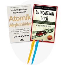 Atomik Alışkanlıklar James Clear + Bilinçaltının Gücü Zihinsel ve Bedensel Joseph Murphy + Alfa Moda Kalem + 2 Kitap Set