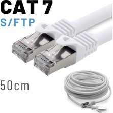 IRENIS 50 cm Cat7 Kablo S/ftp Lszh Ethernet Network Lan Ağ Kablosu