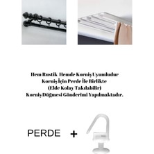 Pamuk İdea %100 Pamuklu Natural Vintage Keten Dokuma Perde Sade Düz Güneşlik Buldan Işi Perdesi - Tek Kanat
