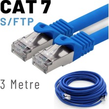 IRENIS 3 Metre Cat7 Kablo S/ftp Lszh Ethernet Network Lan Ağ Kablosu