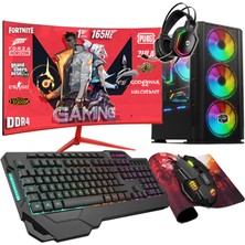 Zeiron DRX12 Ryzen 5 3600 16GB 256GB Ssd+1tb HDD GTX1650 23.8" 165Hz Oyuncu Masaüstü Bilgisayar