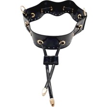 Angel Çanta Aksesuar Rugan Deri Torba Çanta Aparatı Siyah Renk