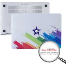 McStorey Macbook Air Kılıf 13 inç Paint03 (Eski USB'li Model 2010-2017) A1369 A1466 ile Uyumlu