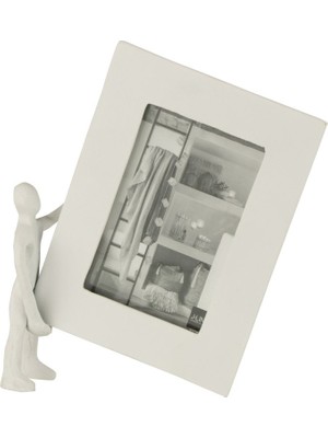 Laromita Decoration Figürlü Çerçeve / Beyaz