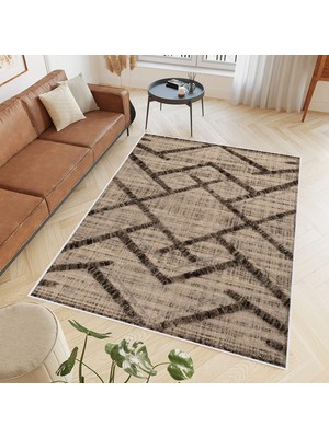 Eliana Home Dijital Baskı Yıkanabilir Kaymaz Taban Salon Halısı ve Yolluk   LNA0717