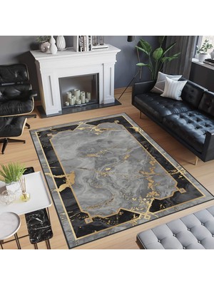 Rovigo Home Dijital Baskı Yıkanabilir Kaymaz Taban Salon Halısı ve Yolluk   RVG0731