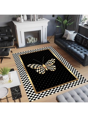 Rovigo Home Dijital Baskı Yıkanabilir Kaymaz Taban Salon Halısı ve Yolluk   RVG0736