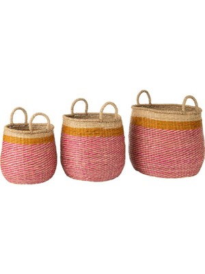 Laromita Decoration Sarah Rattan Sepet Pembe / S