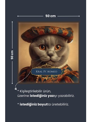 Pi Papers Scottish Fold Kedi Posteri, Scottish Kedi Posteri, Akıllı Kağıt Premium Poster, Yapay Zeka Tasarım