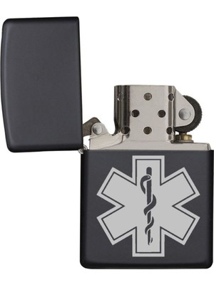 Market66 Emt Logo Broş Acil Tıp Teknisyeni Doktor Rozet Lazer Silinmez Resimli Benzinli Çakmak