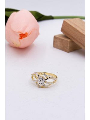 Latif Kuyumcu 14 Ayar Altın Yüzük Taşlı Kadın Yüzük LKYZK1454