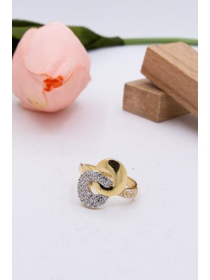 Latif Kuyumcu 14 Ayar Altın Yüzük Taşlı Kadın Yüzük LKYZK1449