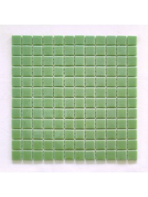 MozaiKristaL Mutfak, Banyo, Havuz, Sauna, Spa, Tüm Yaşam Alanlarında ve Tüm Yüzeyler Için Cam Mozaik. Cam Ölçüsü: 25X25 Mm. File Ölçüsü: 31.5X31.5 Cm. Renk: Açık Yeşil ( 1 Kutu = 11 File Karo = 1 M2 Fiyatıdır. )