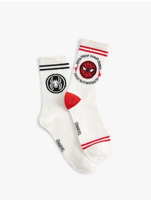 Koton 2'li Örümcek Adam Baskılı Çorap Seti Lisanslı