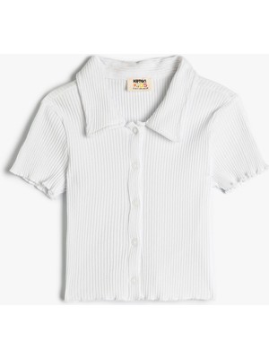 Koton Polo Yaka T-Shirt Ribanalı Pamuklu