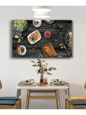 Meyve Sebze Masa Mutfak Cam Tablo  36X23-MIYREM