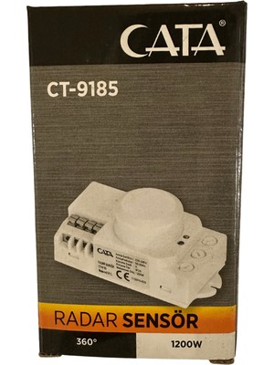 Cata CT-9185 1200W 360 Derece Radar Sensör Geniş Algılama Alanı ile Aydınlatma Kontrolü