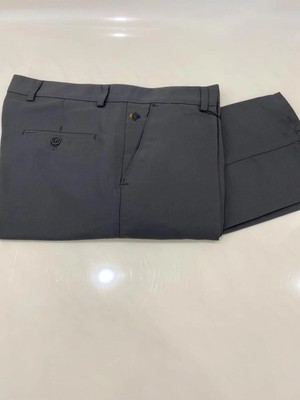 Gambia Outdoor'S Erkek Rahat Kesim Pamuklu Keten Koyu Gri Baba Pantolon Kalite