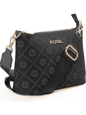 Fossil Siyah Kadın 21X15X8 cm Çapraz Çanta 05FM24Y1002