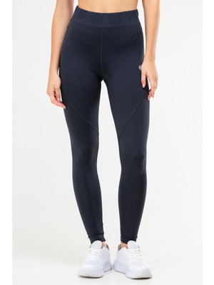 Speedlife Füme Slim Fit Düz Micro Yüksek Bel Toparlayıcı Kadın Tayt - SD0893