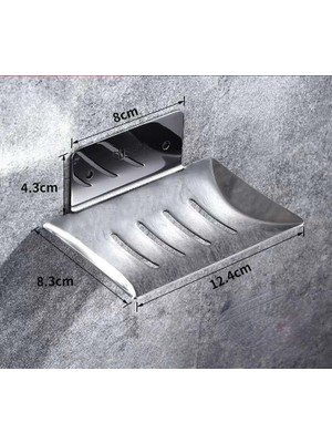 Mingjin Shop2 Parlatma Stili Hiçbir Sondaj Sabunluk Tutucu Duvara Monte Sabun Sünger Tutucu Mutfak Sabunu Tutucu Banyo Organizatör Metal Sabunluk (Yurt Dışından)