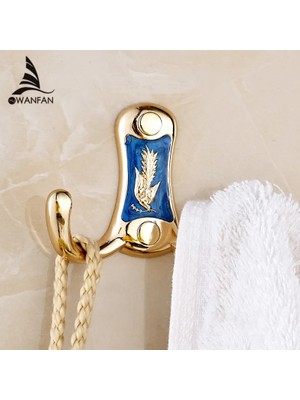 Mingjin Shop2 Antik Tarz Bornoz Kancaları Çift Kanca Metal Altın Elbise Kancası Havlu Çanta Caddy Askıları Kapı Kancası Duvara Monte Banyo Aksesuarı Ceket Kancası B663 (Yurt Dışından)