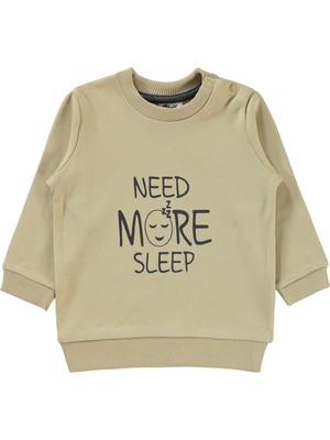 Civil Baby Kız Bebek Sweatshirt 6-18 Ay Sütlü Kahve