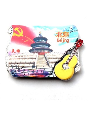 Qiuhong Shop NO.551 Stili Tian Tan Çin Seddi Tian An Men Beijing Buzdolabı Mıknatısları 3D Buzdolabı Mıknatısı Sticker Seyahat Hatıra Mutfak Dekorasyon (Yurt Dışından)